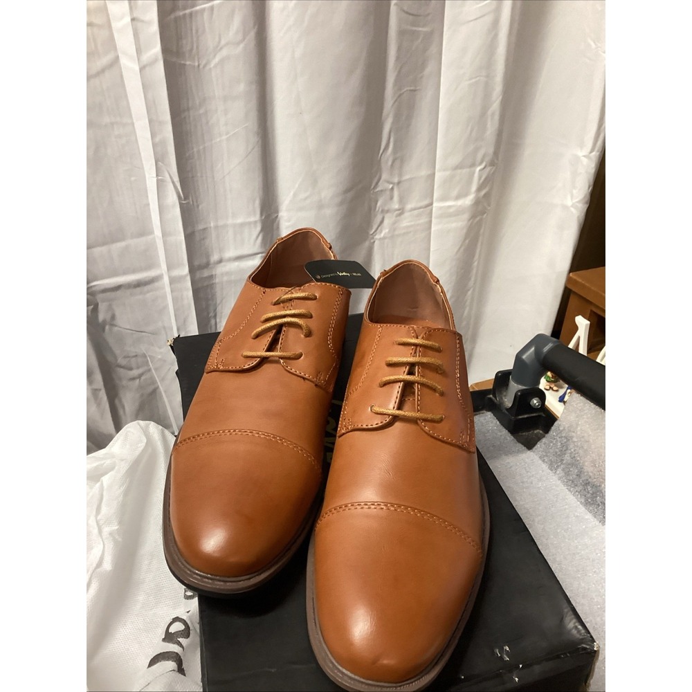 Vostey Brown Men Lace Up Shoes New With Box Size 8